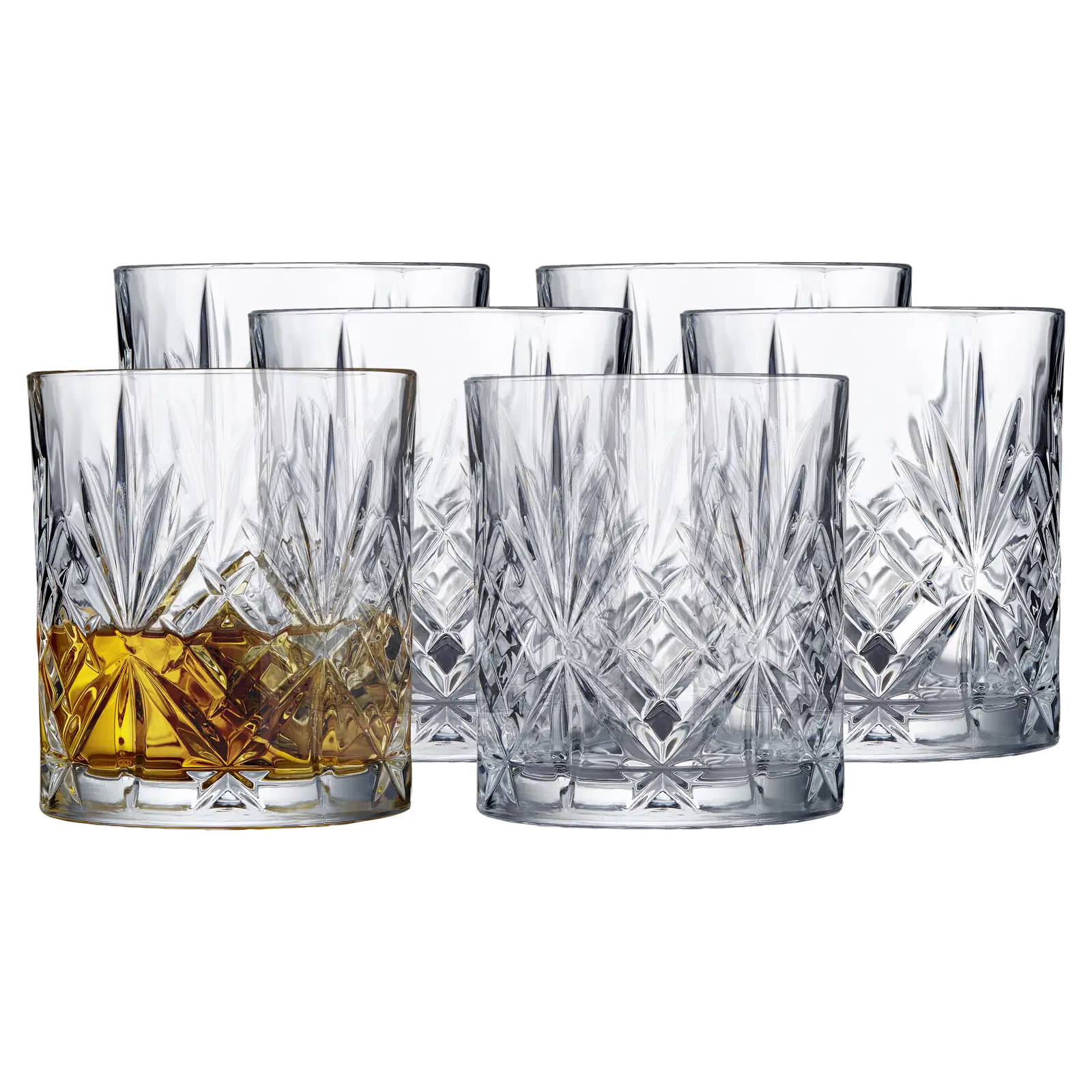 Lyngby Glas Whisky 31 cl 6 stk, Melodia